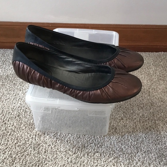Cole Haan Bronze Ballet Flats - Picture 2 of 4